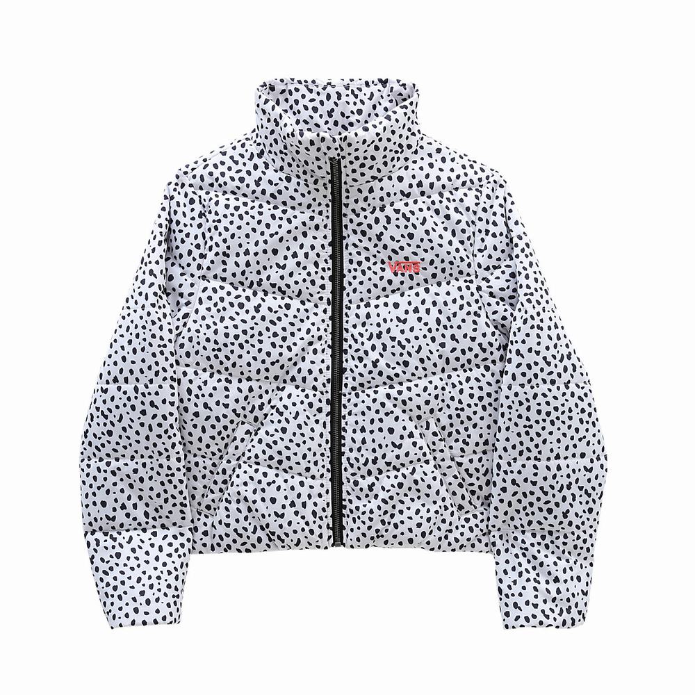 Chaquetas Vans Foundry Puffer Print MTE (8-14 years) Niños Negras/Blancas | YTR371549