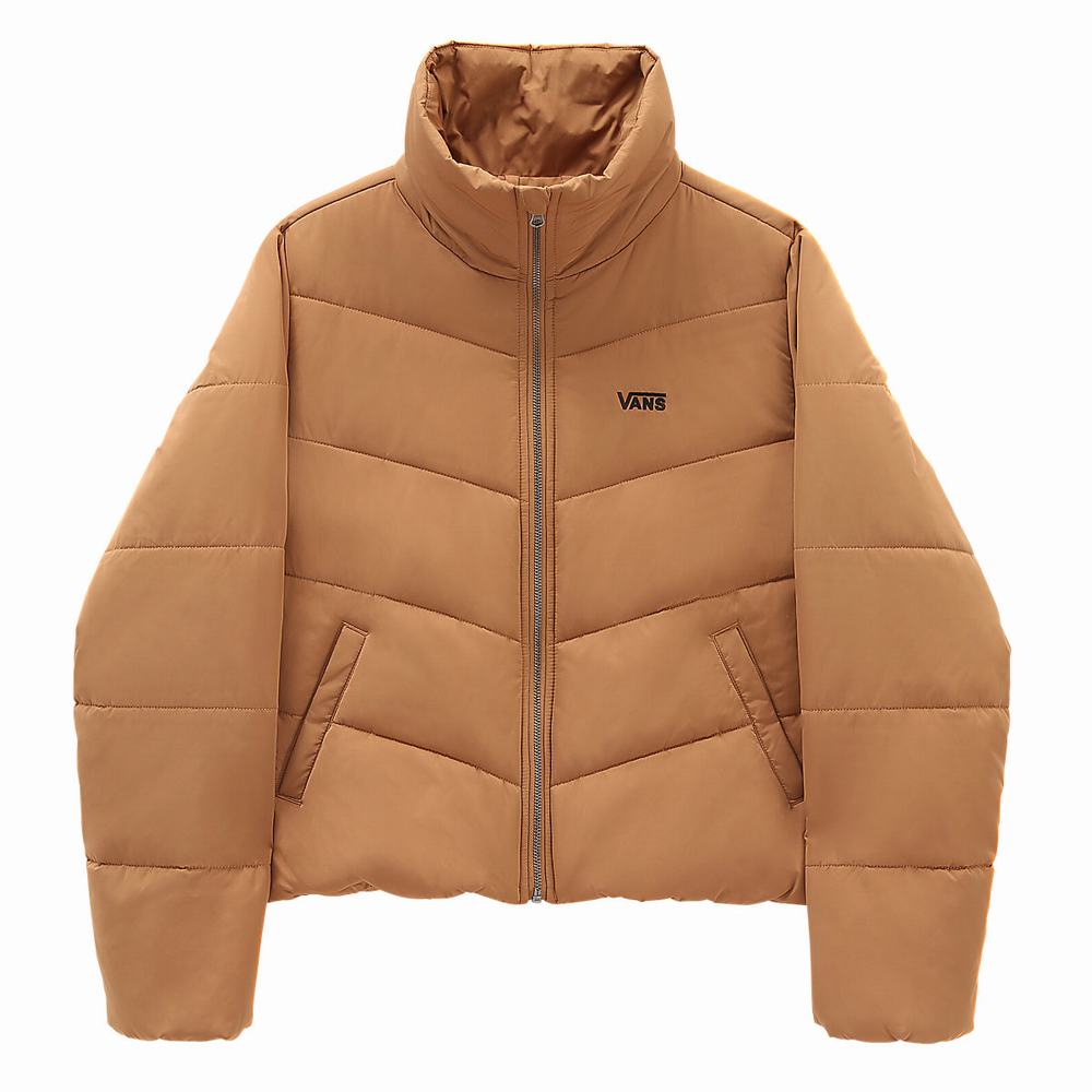 Chaquetas Vans Foundry V Puffer MTE Mujer Beige | LMY503798