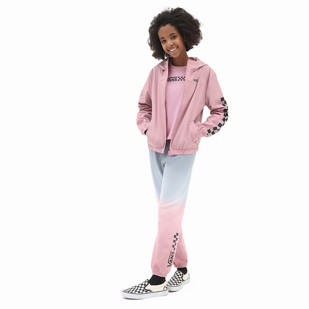 Chaquetas Vans Kastle Classic Windbreaker (8-14 years) Niños Rosas | YKI260973