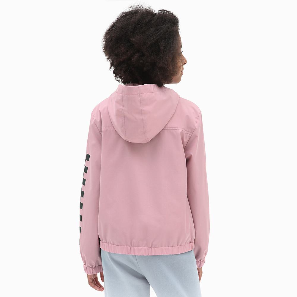 Chaquetas Vans Kastle Classic Windbreaker (8-14 years) Niños Rosas | YKI260973