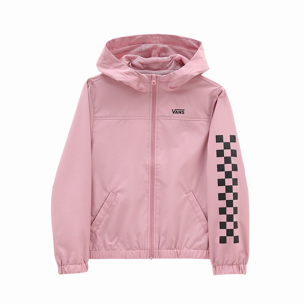 Chaquetas Vans Kastle Classic Windbreaker (8-14 years) Niños Rosas | YKI260973