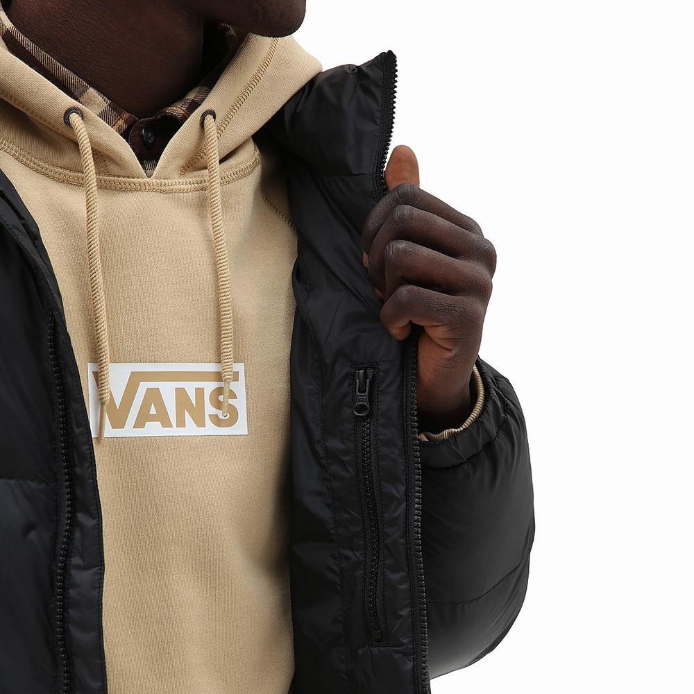 Chaquetas Vans No Hood Puffer Hombre Negras | XIF457026