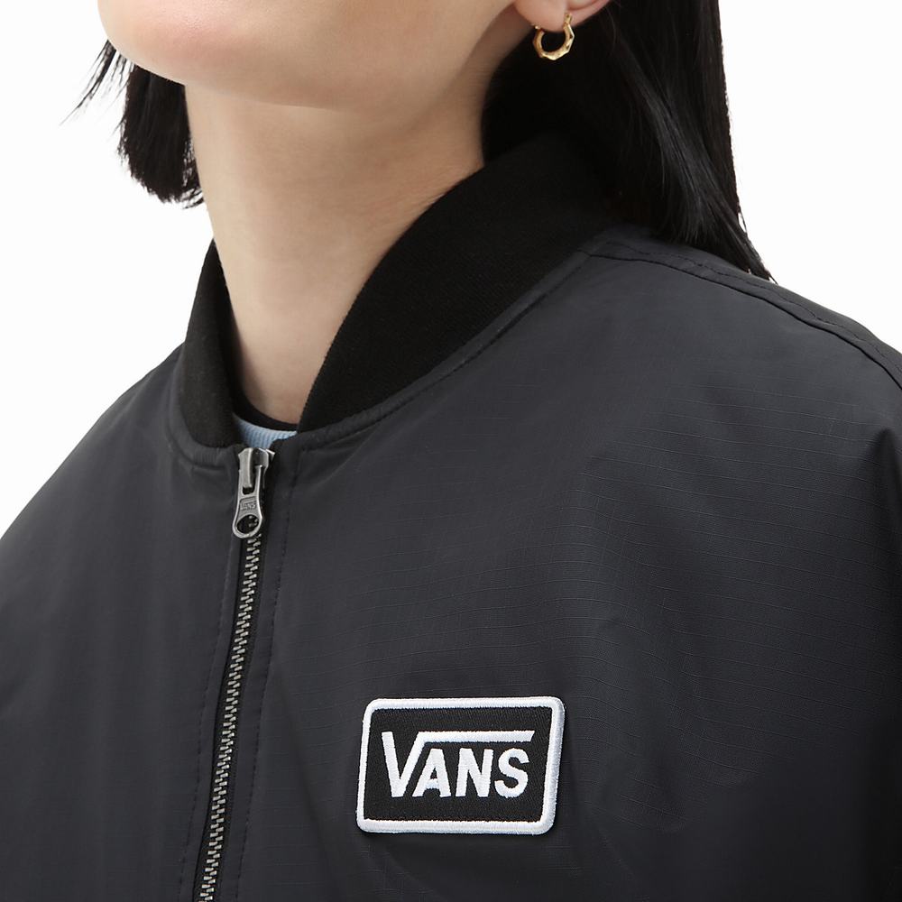 Chaquetas Vans Pilot Crew Mujer Negras | FJC351247