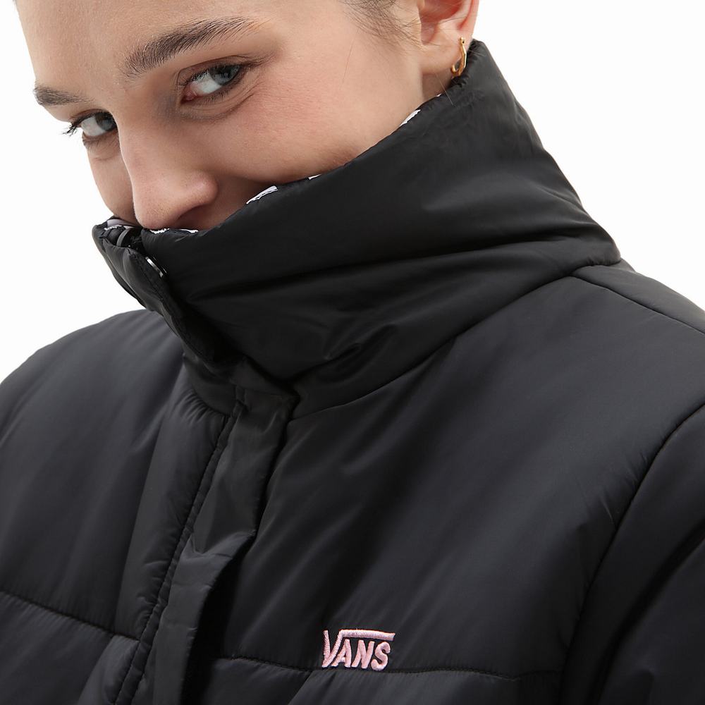 Chaquetas Vans Send It Reversible MTE Puffer Mujer Negras | ORP206879