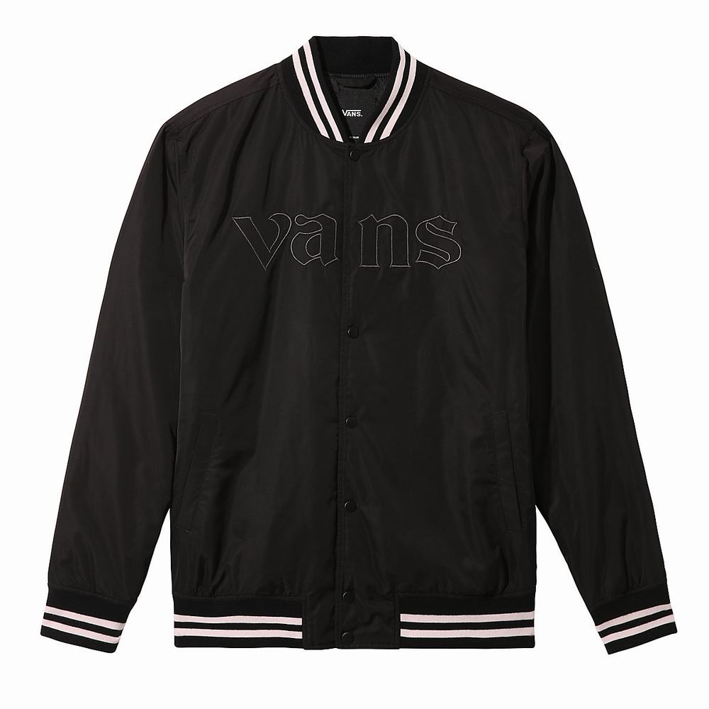 Chaquetas Vans Sixty Sixers Varsity Hombre Negras | CIY927680