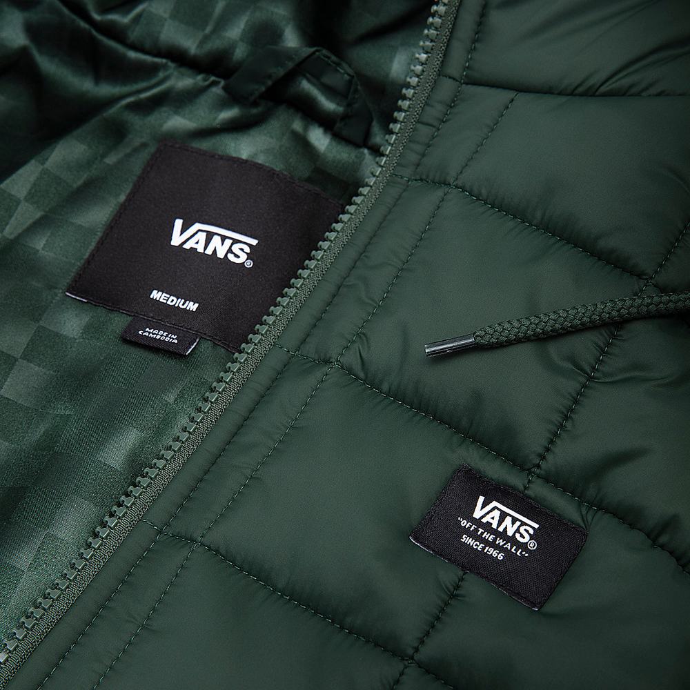 Chaquetas Vans Woodbridge Hombre Verde | LQE746203