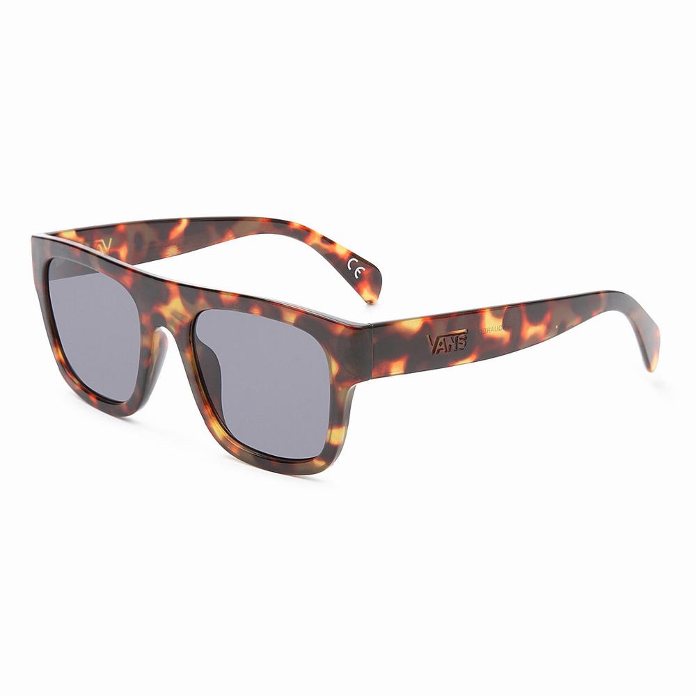 Gafas de Sol Vans Squared Off Hombre Marrones | VXY903284