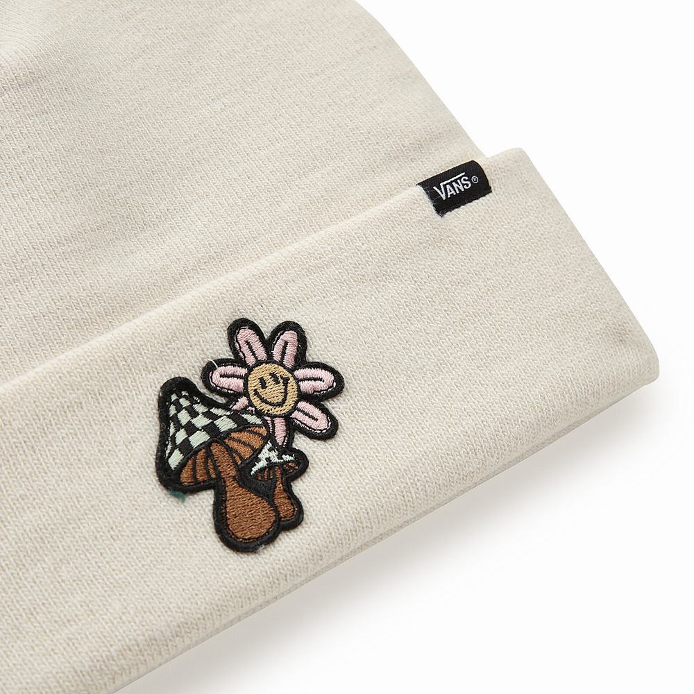 Gorros Vans Breakin Curfew Mujer Beige | CUP520698