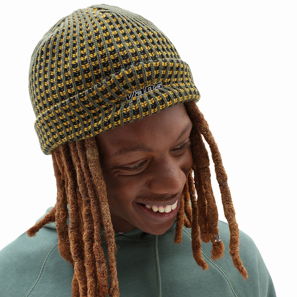 Gorros Vans Crafton Cuff Hombre Amarillo/Naranjas | HDN237814