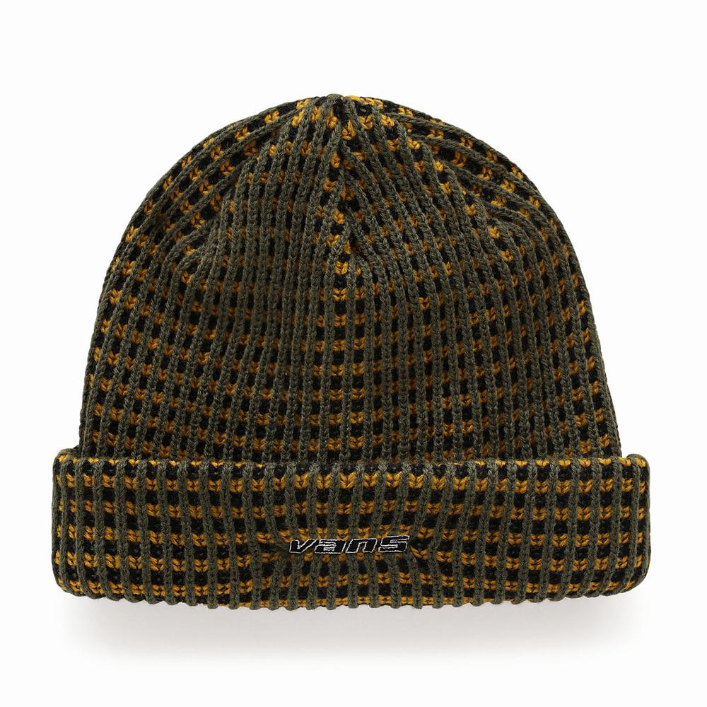 Gorros Vans Crafton Cuff Hombre Amarillo/Naranjas | HDN237814