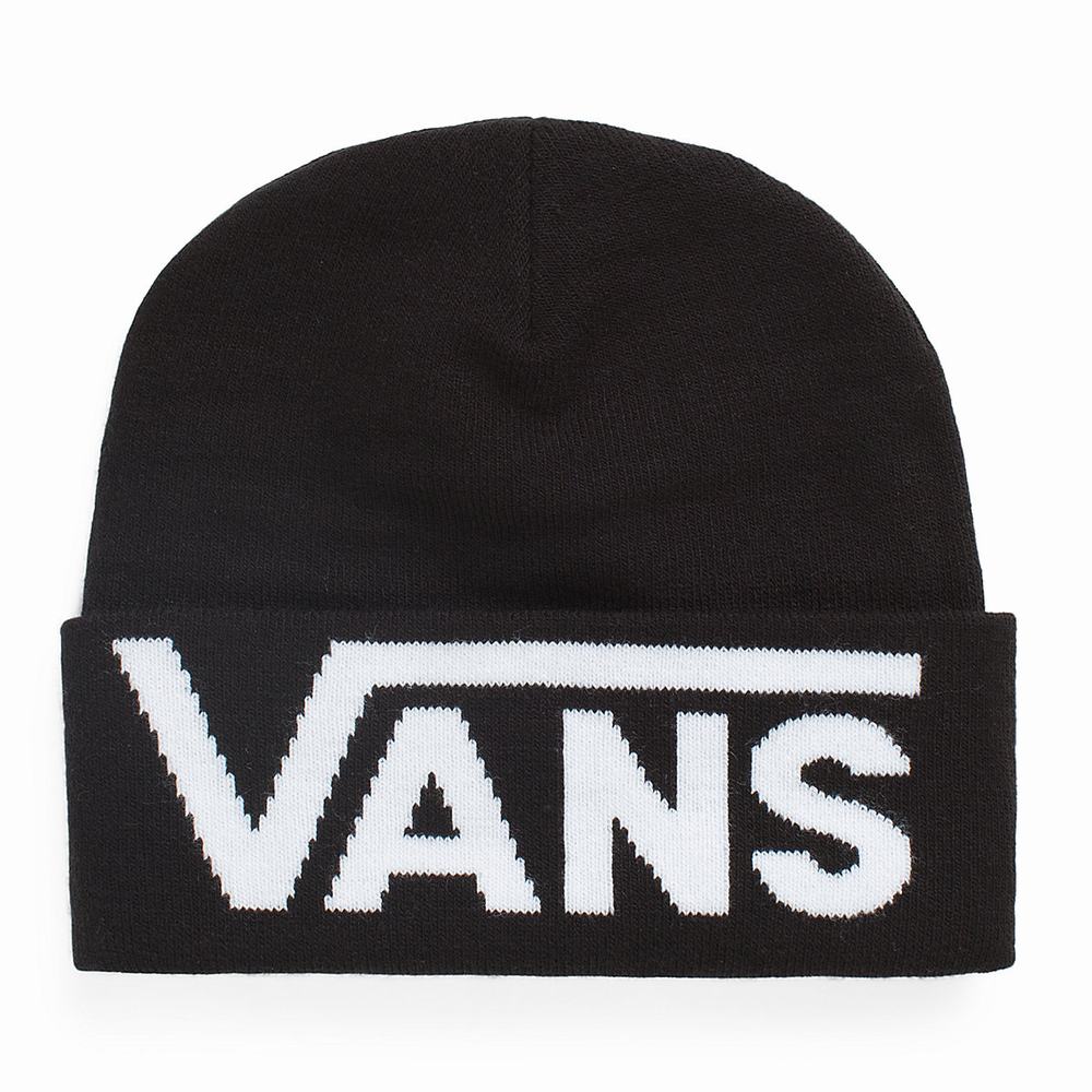 Gorros Vans Drop V Altas Cuff Hombre Negras | NAI056231