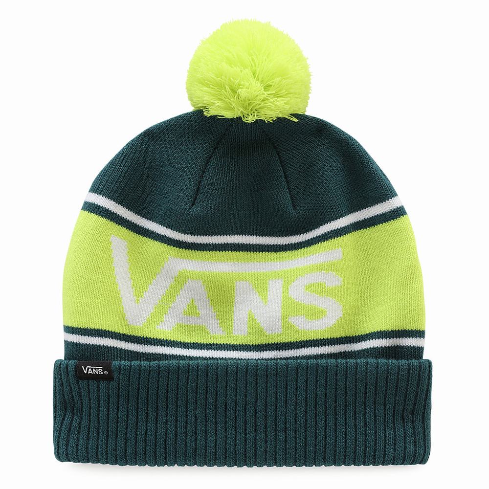 Gorros Vans Drop V Niños Amarillo/Blancas | MUN519670