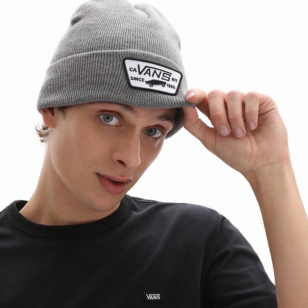 Gorros Vans Milford Hombre Gris | UDR216487