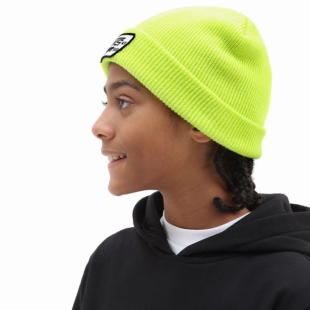 Gorros Vans Milford Niños Amarillo/Blancas | OML563487