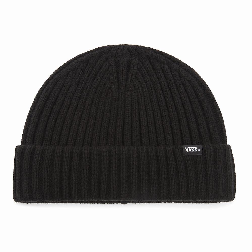 Gorros Vans Shallow Cuff Hombre Negras | AFT285694