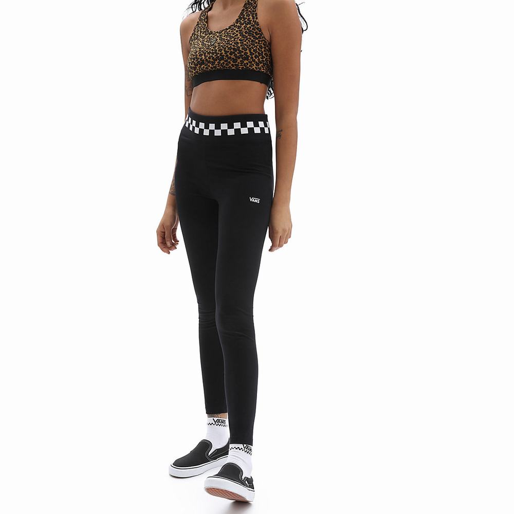 Leggins Vans Checkmate Mujer Negras | USD637214