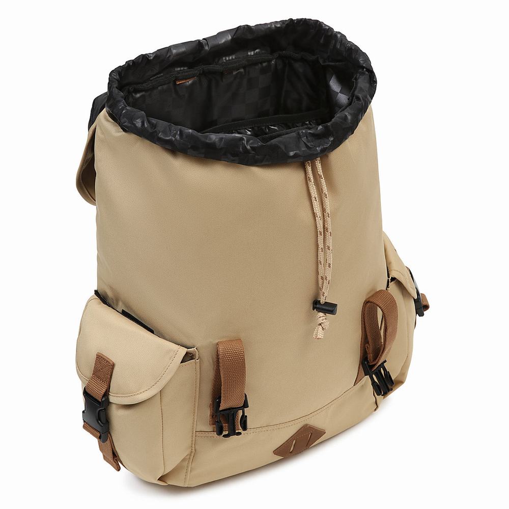 Mochilas Vans Basecamp Hombre Beige | WDQ472068