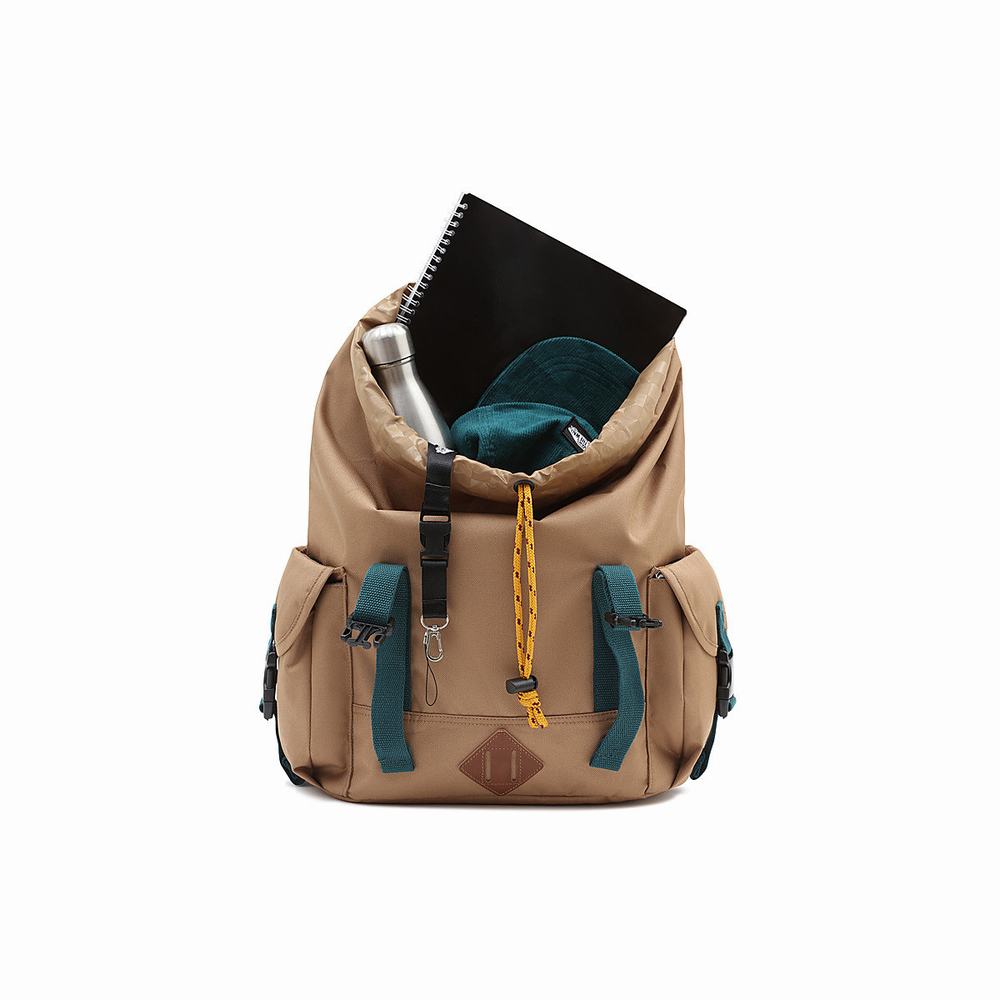 Mochilas Vans Basecamp Hombre Marrones | WTI235608