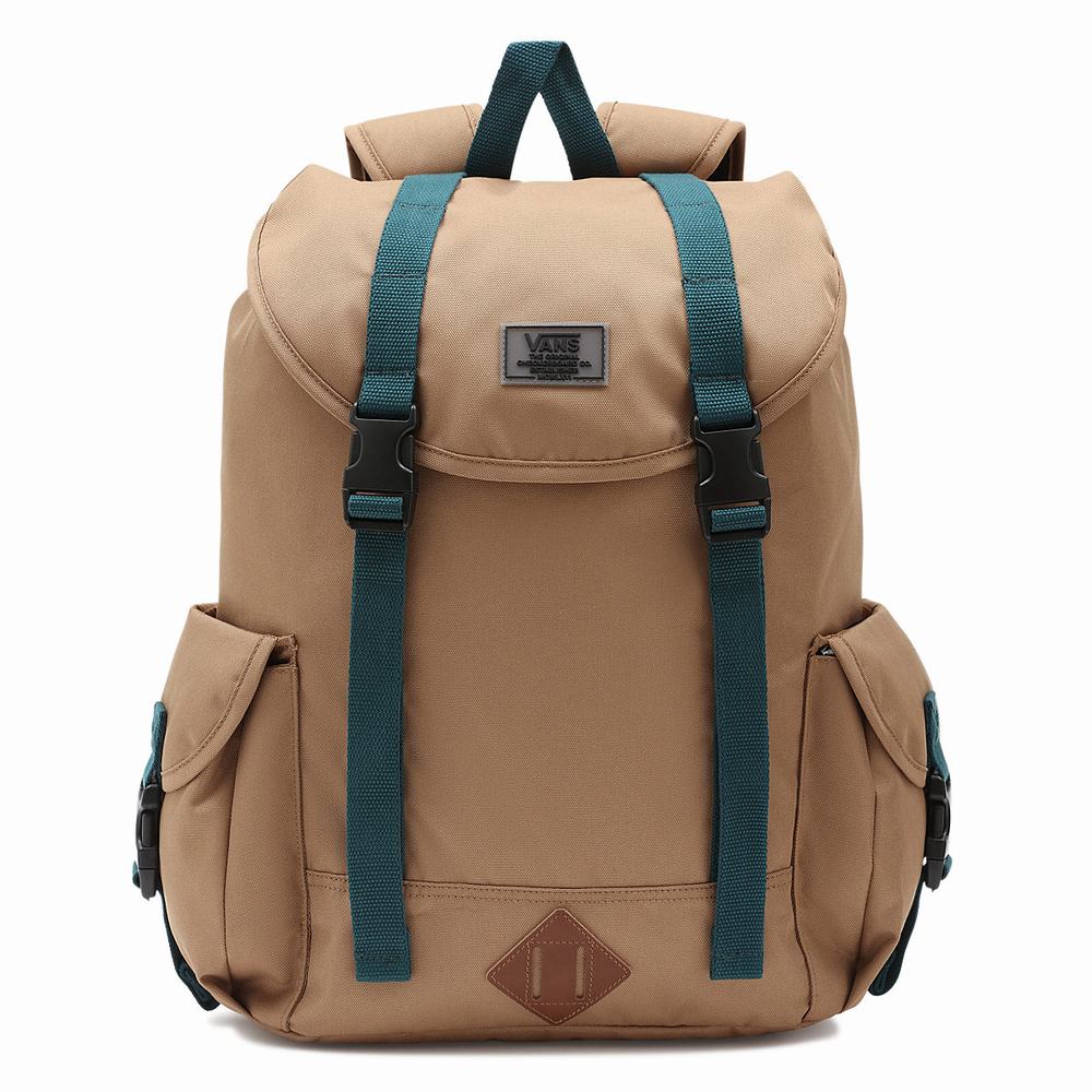 Mochilas Vans Basecamp Hombre Marrones | WTI235608