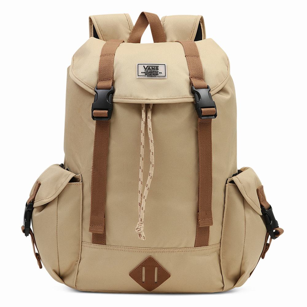 Mochilas Vans Basecamp Mujer Beige | QAE395628