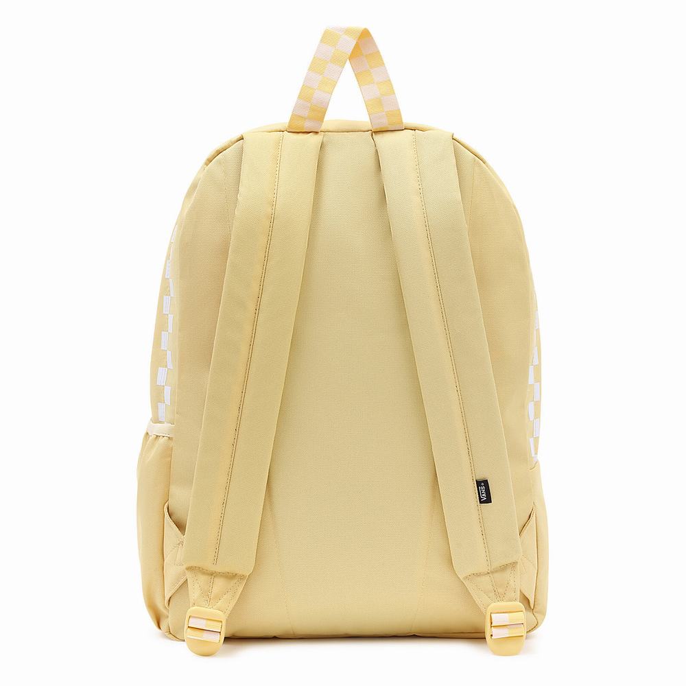 Mochilas Vans Calle Sport Realm Hombre Amarillo | XHI053164