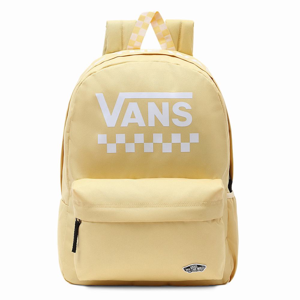 Mochilas Vans Calle Sport Realm Hombre Amarillo | XHI053164