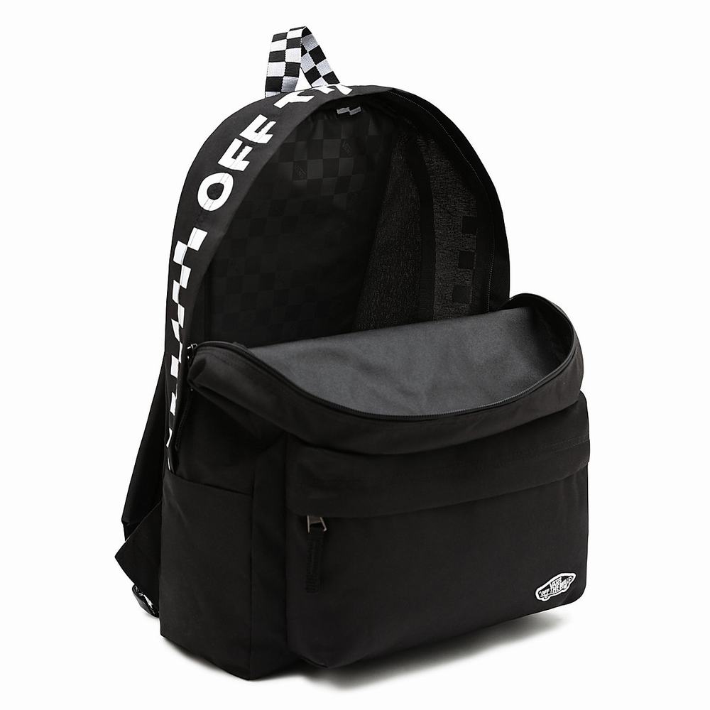 Mochilas Vans Calle Sport Realm Hombre Negras | VOR208935