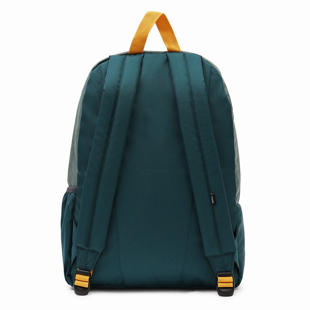 Mochilas Vans Calle Sport Realm Hombre Verde | BAR795406