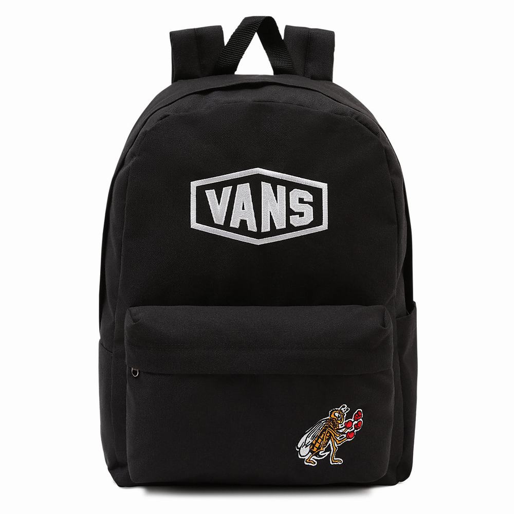 Mochilas Vans Checkerboard Research Old Skool III Hombre Negras | TCP729513