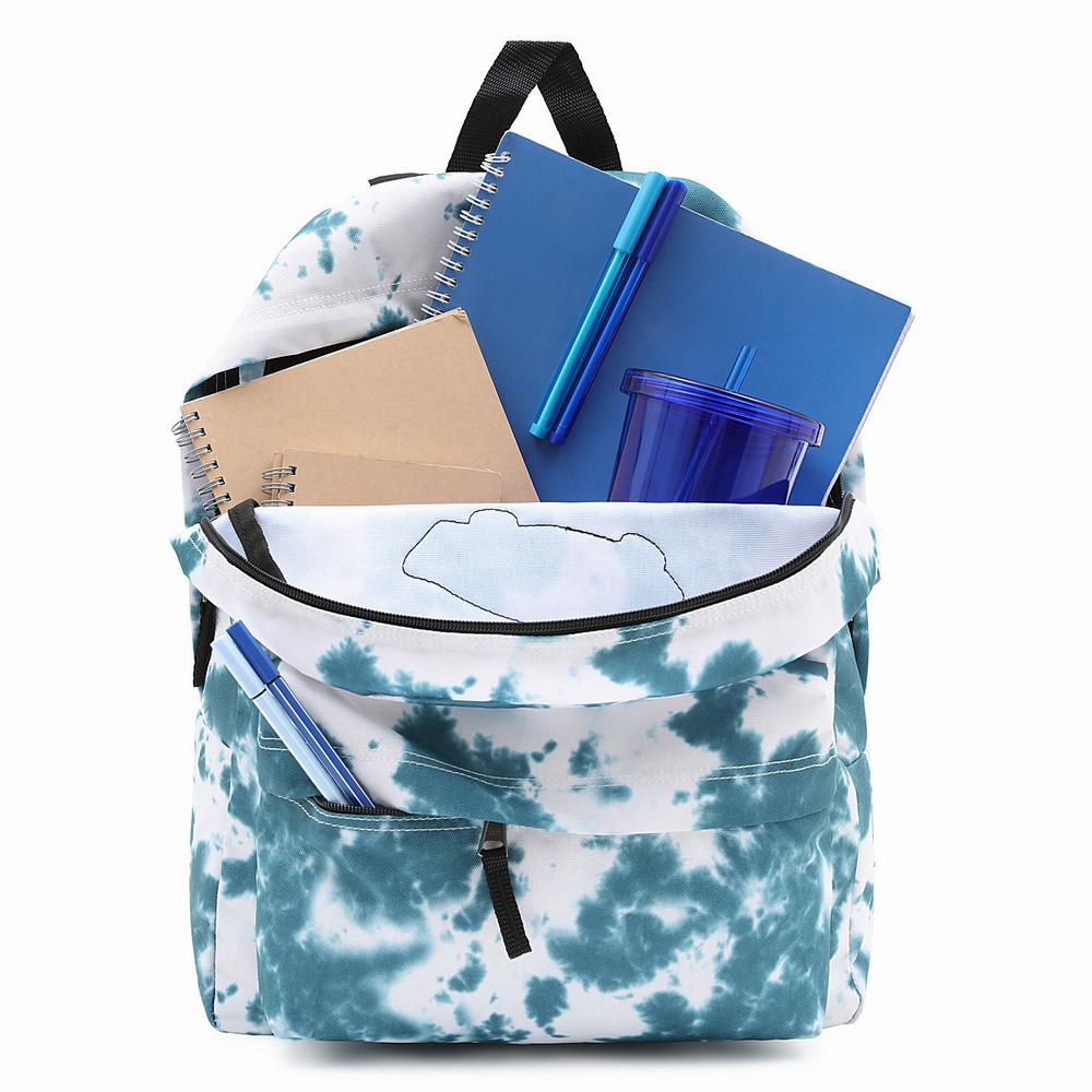 Mochilas Vans Cloud Wash Realm Mujer Azules | ESJ708512