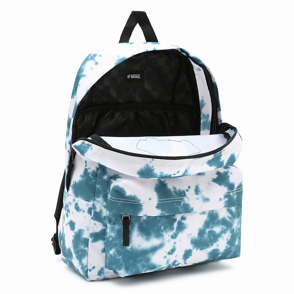 Mochilas Vans Cloud Wash Realm Mujer Azules | ESJ708512