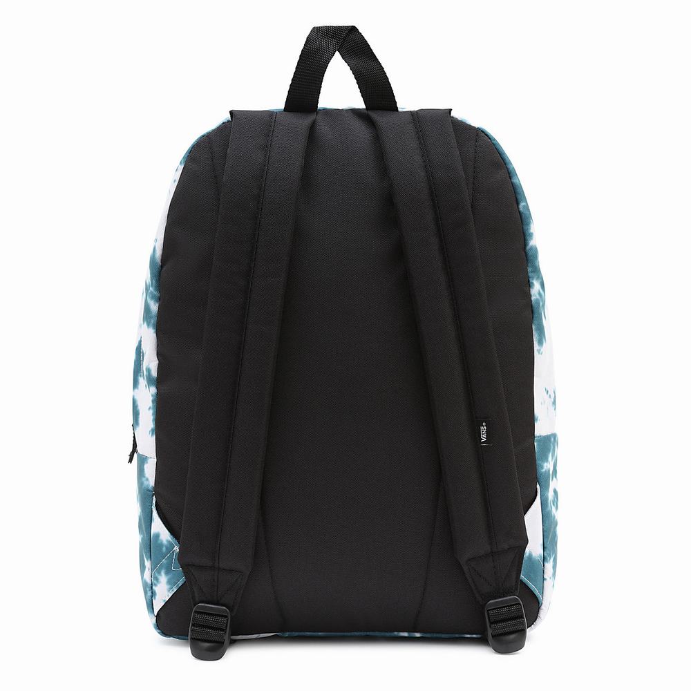 Mochilas Vans Cloud Wash Realm Mujer Azules | ESJ708512