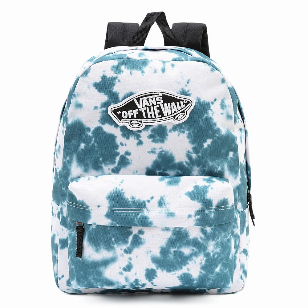 Mochilas Vans Cloud Wash Realm Mujer Azules | ESJ708512