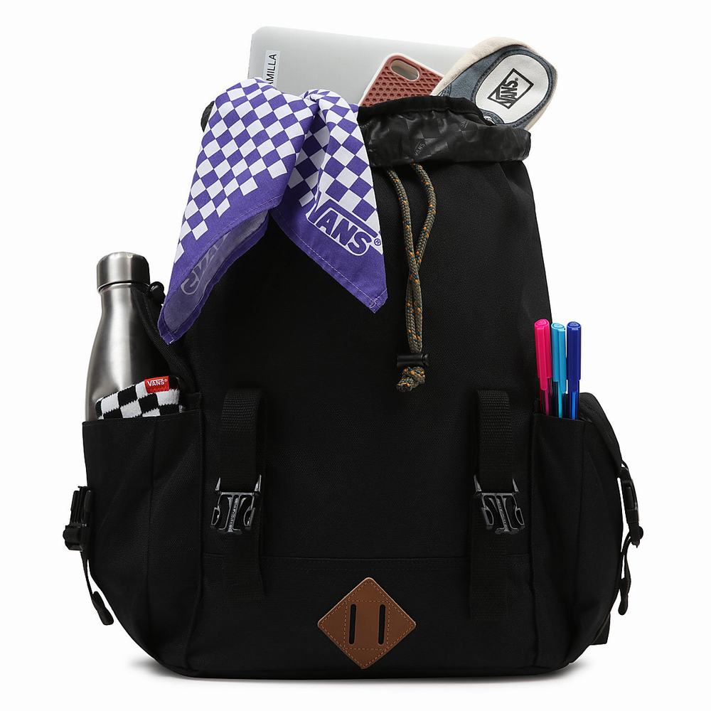 Mochilas Vans Coastal Hombre Negras | KFG957018