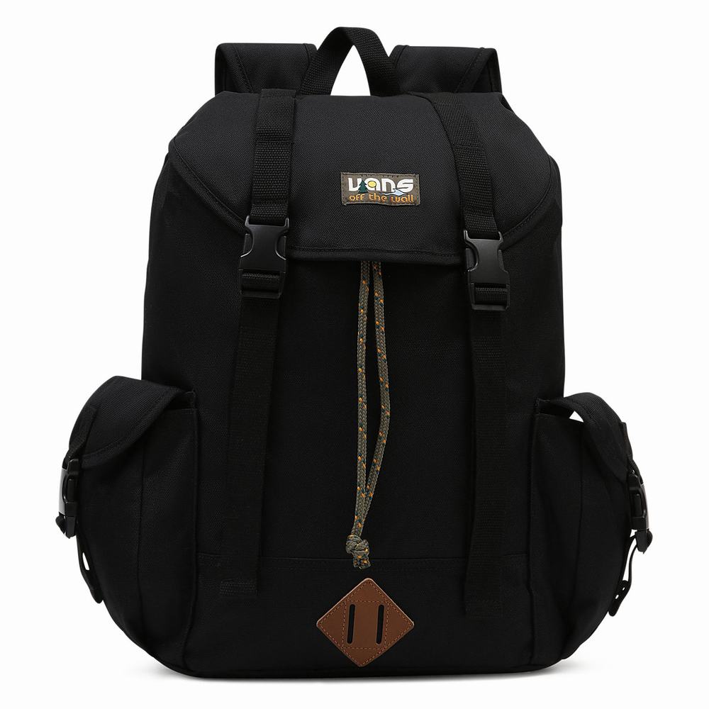 Mochilas Vans Coastal Mujer Negras | QWX623401