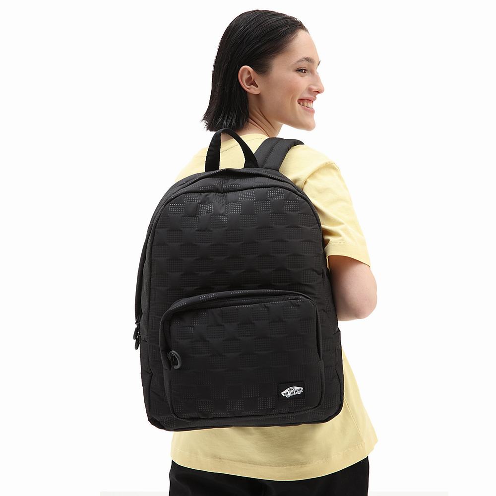 Mochilas Vans Long Haul II Mujer Negras | HNL642738