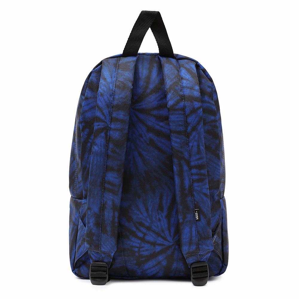 Mochilas Vans New Skool Niños Azules | FAQ908321