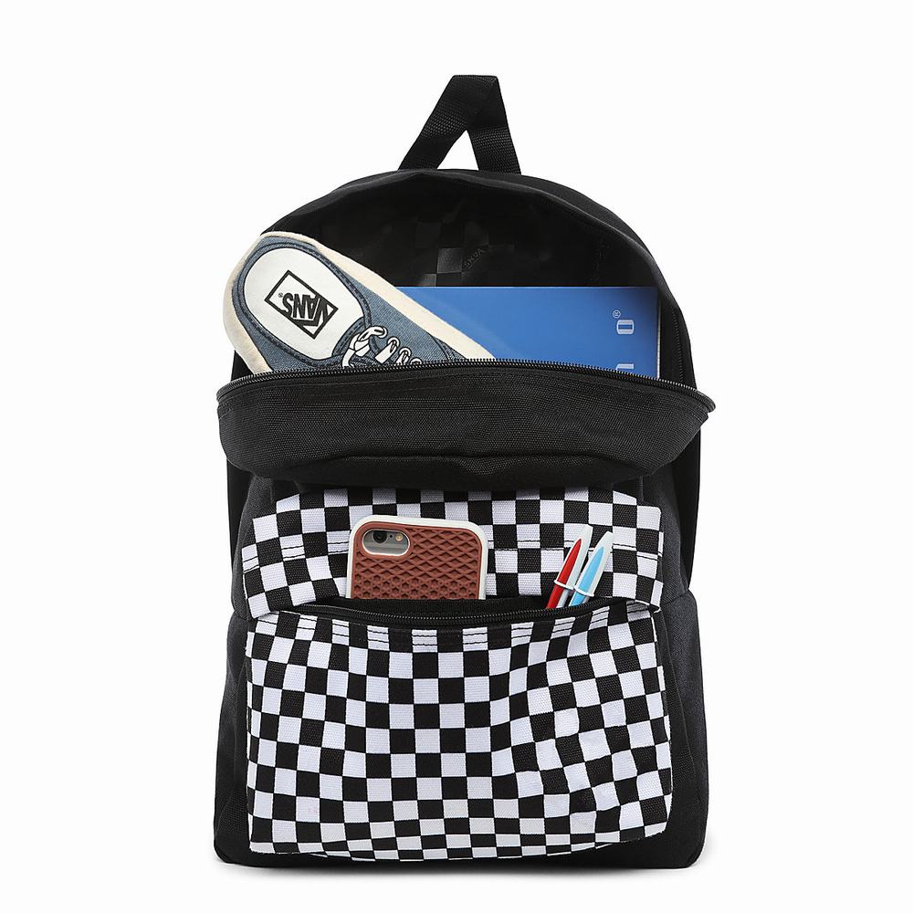 Mochilas Vans New Skool Niños Negras | RIO748932