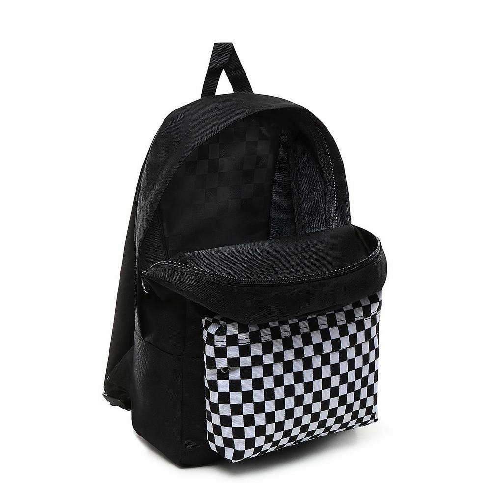 Mochilas Vans New Skool Niños Negras | RIO748932