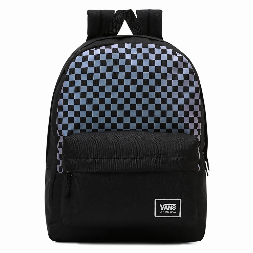 Mochilas Vans Novelty Check Realm Hombre Negras | LZW425037