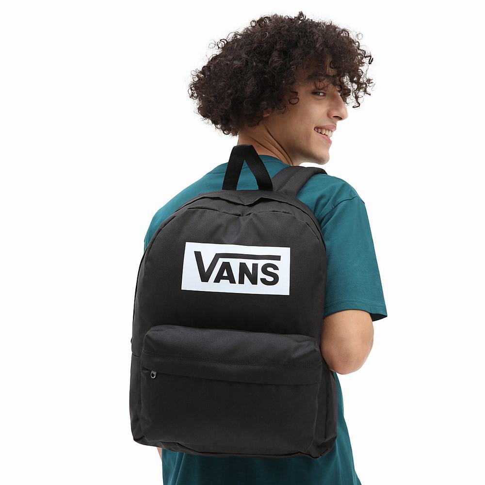 Mochilas Vans Old Skool Boxed Hombre Negras | MXL908316