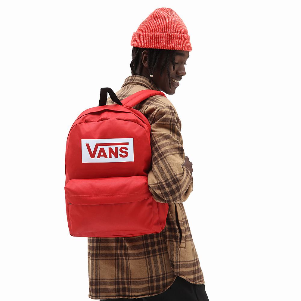 Mochilas Vans Old Skool Boxed Hombre Rojas | PJM526140