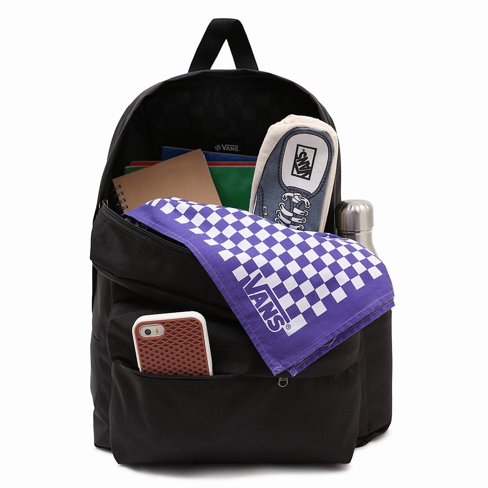 Mochilas Vans Old Skool Boxed Mujer Negras | PZE134029