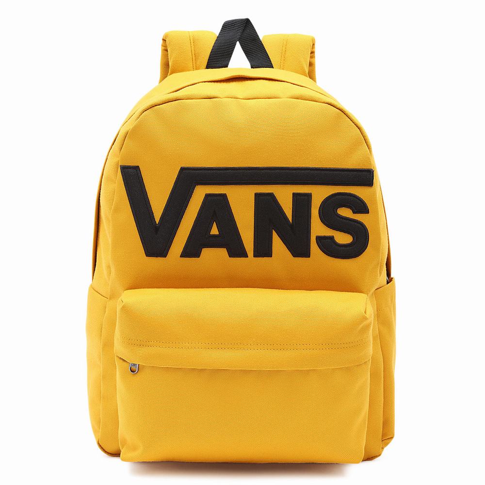 Mochilas Vans Old Skool Drop V Hombre Amarillo/Naranjas | YDA475092