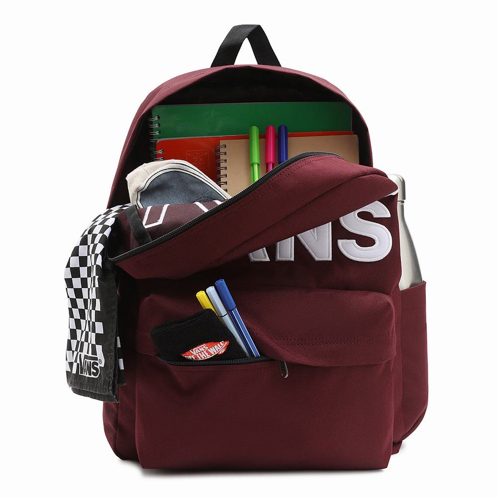 Mochilas Vans Old Skool Drop V Hombre Rojas | MUQ316890