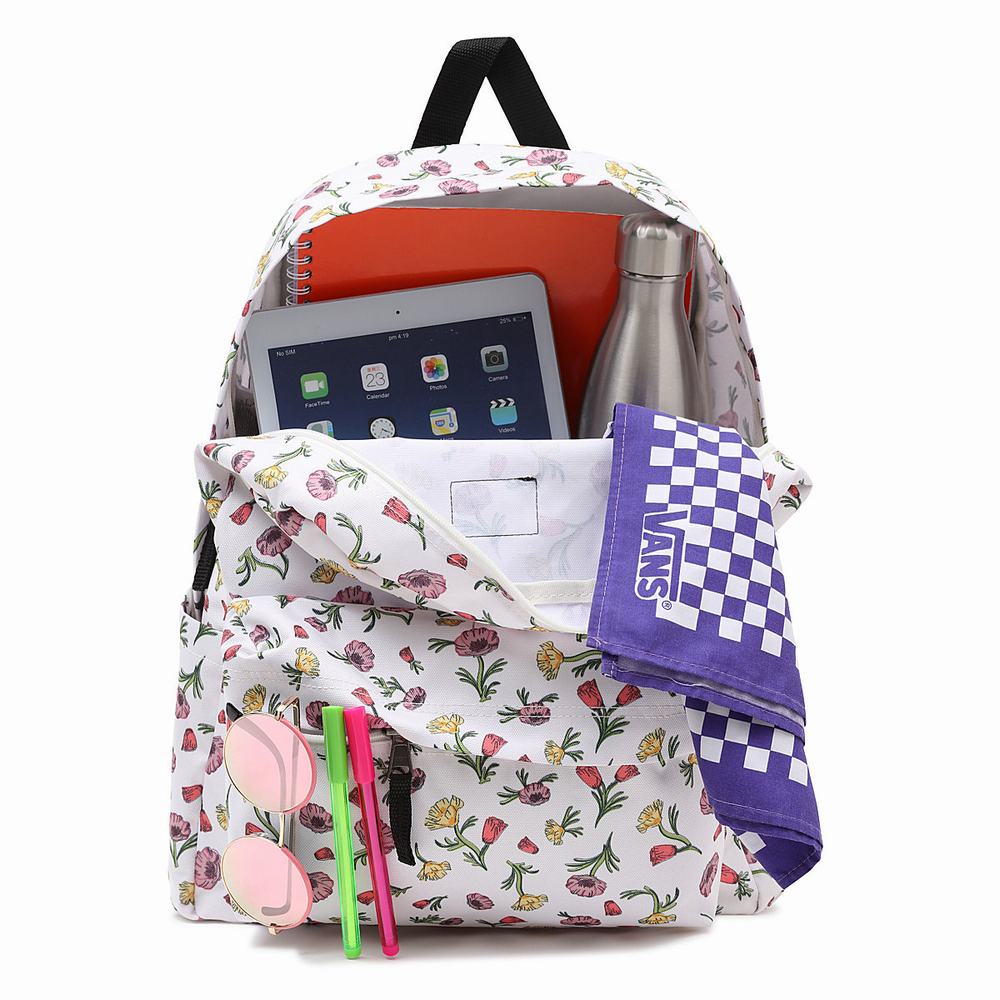 Mochilas Vans Old Skool H20 Mujer Multicolor/Blancas | GOD768294