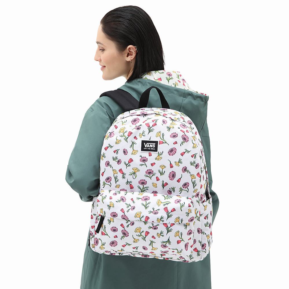 Mochilas Vans Old Skool H20 Mujer Multicolor/Blancas | GOD768294