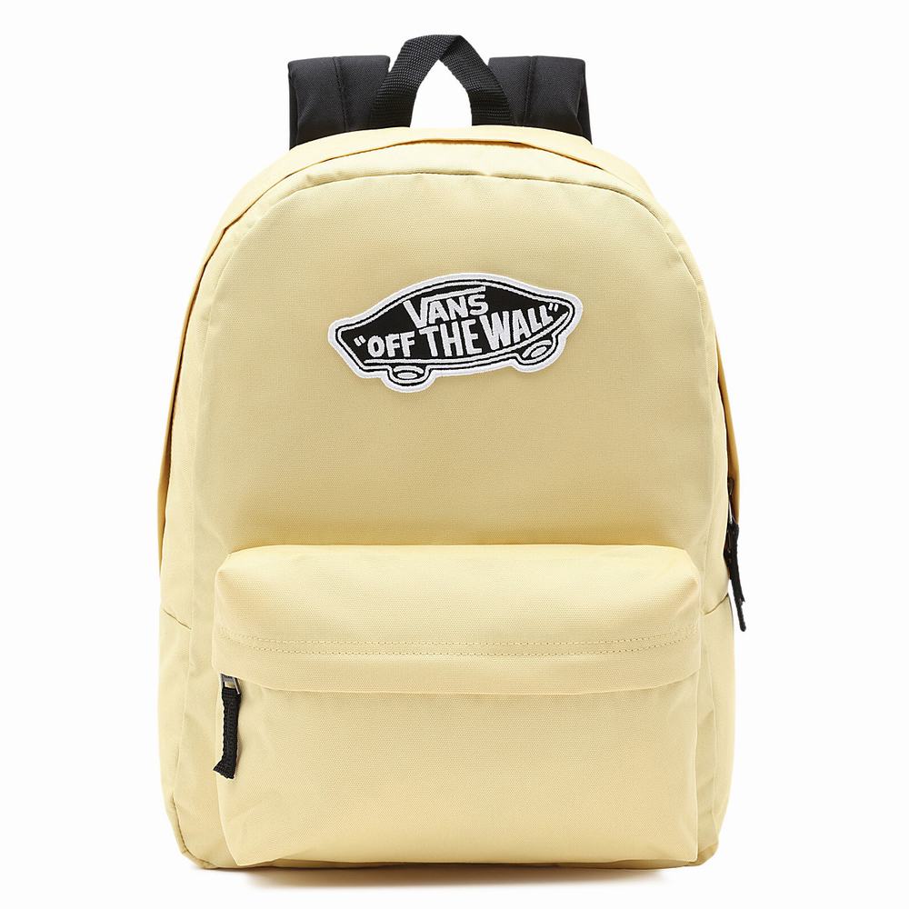 Mochilas Vans Realm Hombre Amarillo | UAE782419