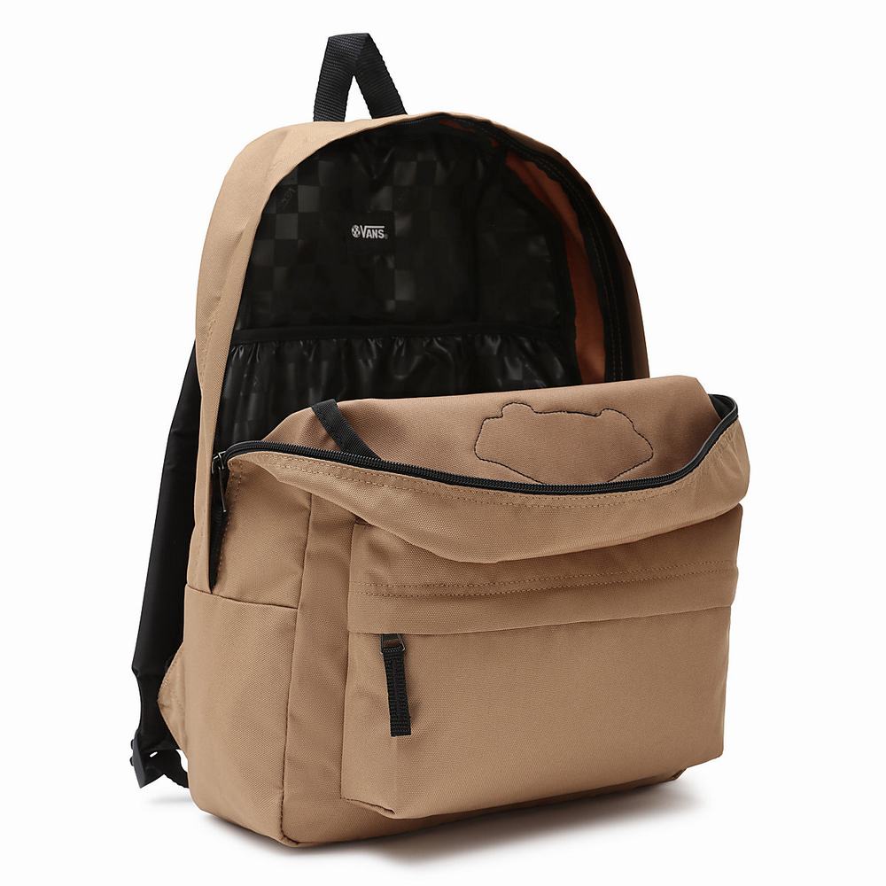 Mochilas Vans Realm Hombre Marrones | FBN830971