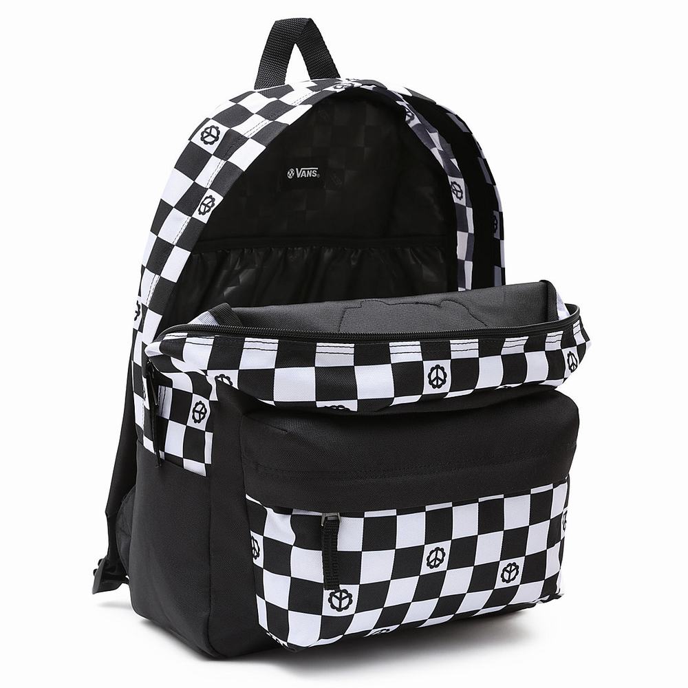 Mochilas Vans Realm Hombre Negras | UMB163794